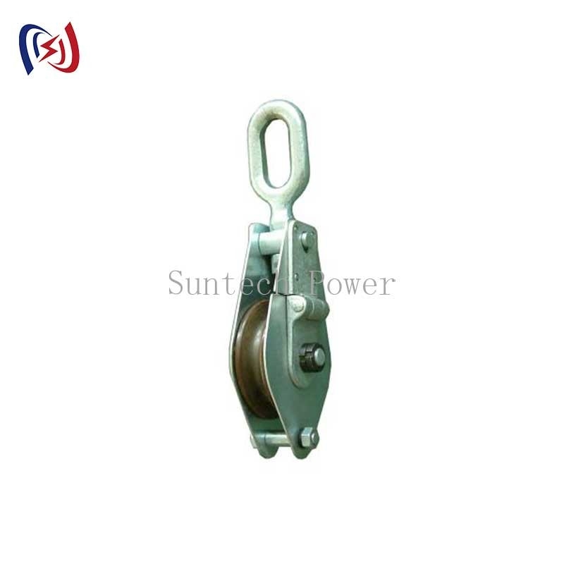Casting Steel Wire Rope Pulley Wheel Sheave Hook Type Hoisting Lifting Block Tackle