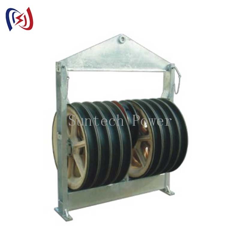 916 Series Large Diameter Rope Pulley ACSR720 Conductor Nylon Sheaves For Wire Rope