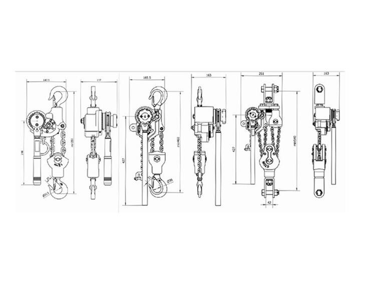 Aluminium Alloy Electric Chain Hoist Chain Type Handle Lifting Transmission Line Stringing Tools