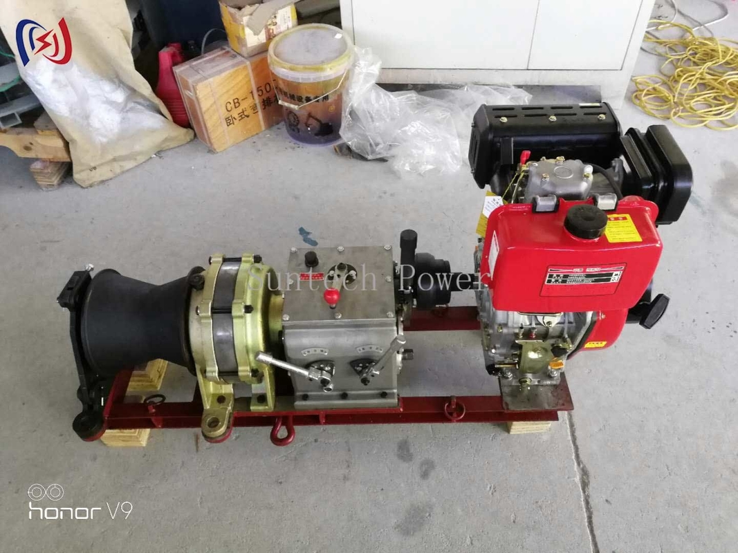 0.6T - 5T Cable Winch Machine Shaft Drive Engine Gasoline Transmission Line Stringing Tools