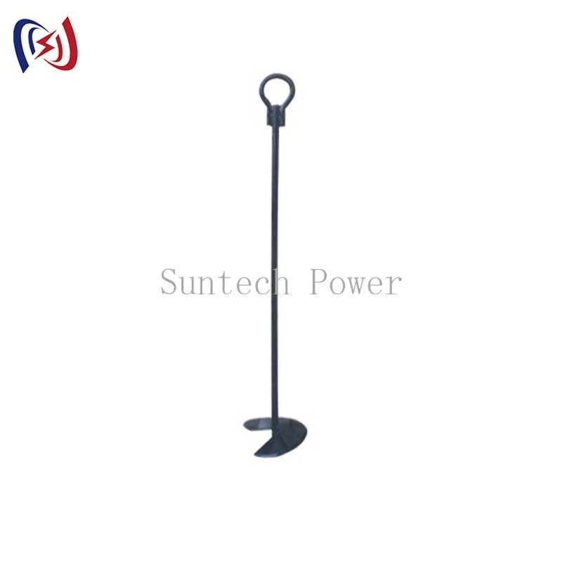 10KN - 50KN Earth Drill Construction Traction Line Lifting Floor Pole Screw Ground Anchor