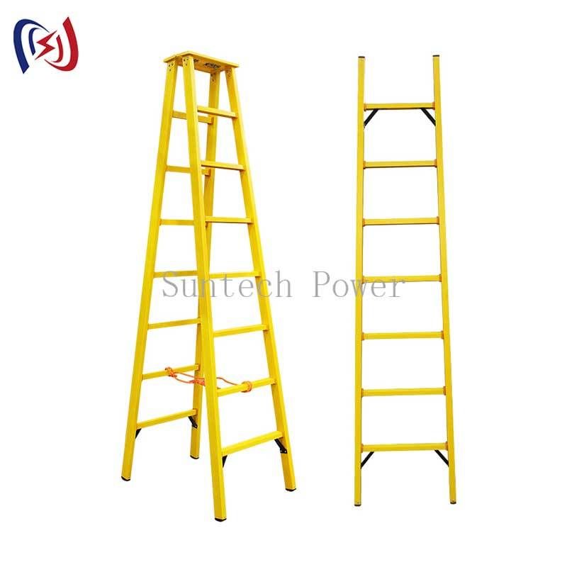High Voltage Insulated Ladder With Fiberglass Construction For Utility Workers
