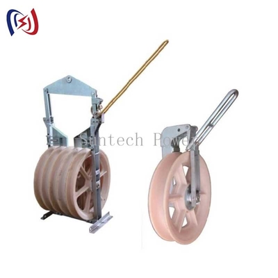 Helicopter Conductor Stringing Blocks 508 X 75MM Heavy Duty Wire Rope Pulley